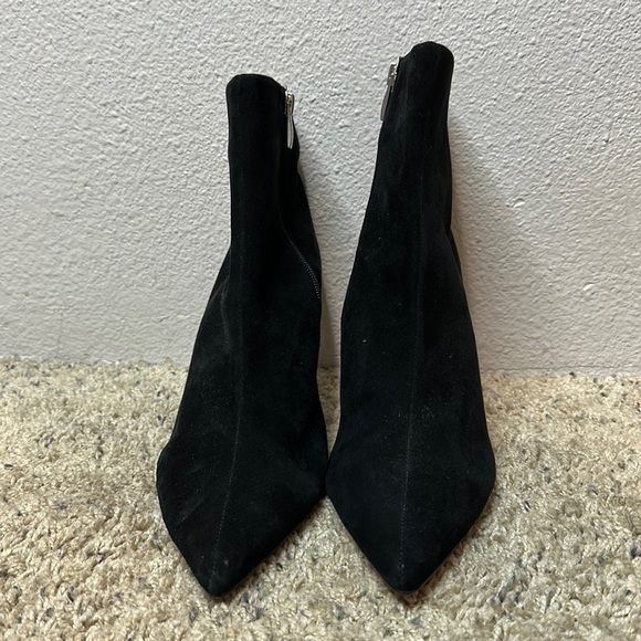 Steven Logic Black Suede Leather Ankle Booties Size 11 - Picture 3 of 11